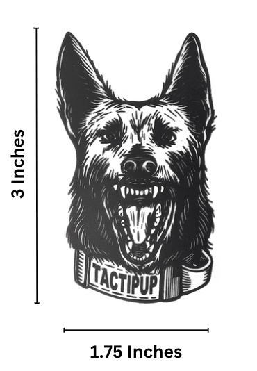 American K-9 Sticker (1.75&quot; x 3&quot;)